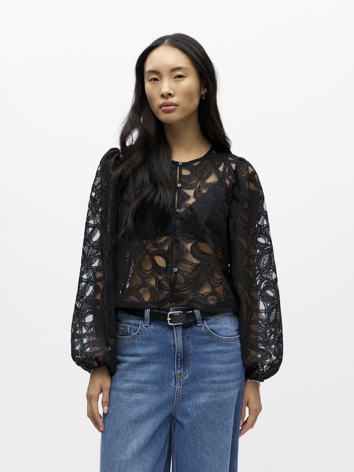 OBJROSE Shirt - Black - VERO MODA & VILA Bergvik